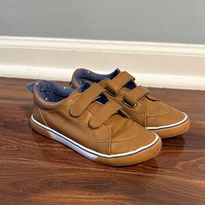 Cat & Jack Tan Kids Velcro Sneakers